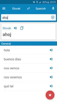 Slovak-Spanish Dictionary android App screenshot 7